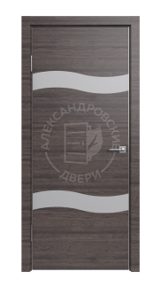 Межкомнатная дверь ALUM 9 (Винтаж, Зеркало матовое)